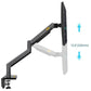 Adjustable Aluminum Monitor Holder - Rotatable 22-40 Inches