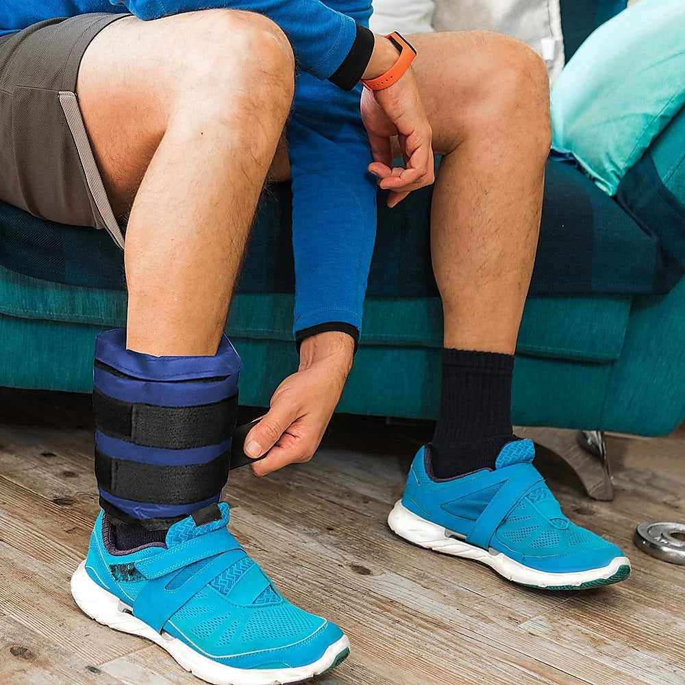 Adjustable Ankle/Wrist Weight Straps 5KG - Fitness