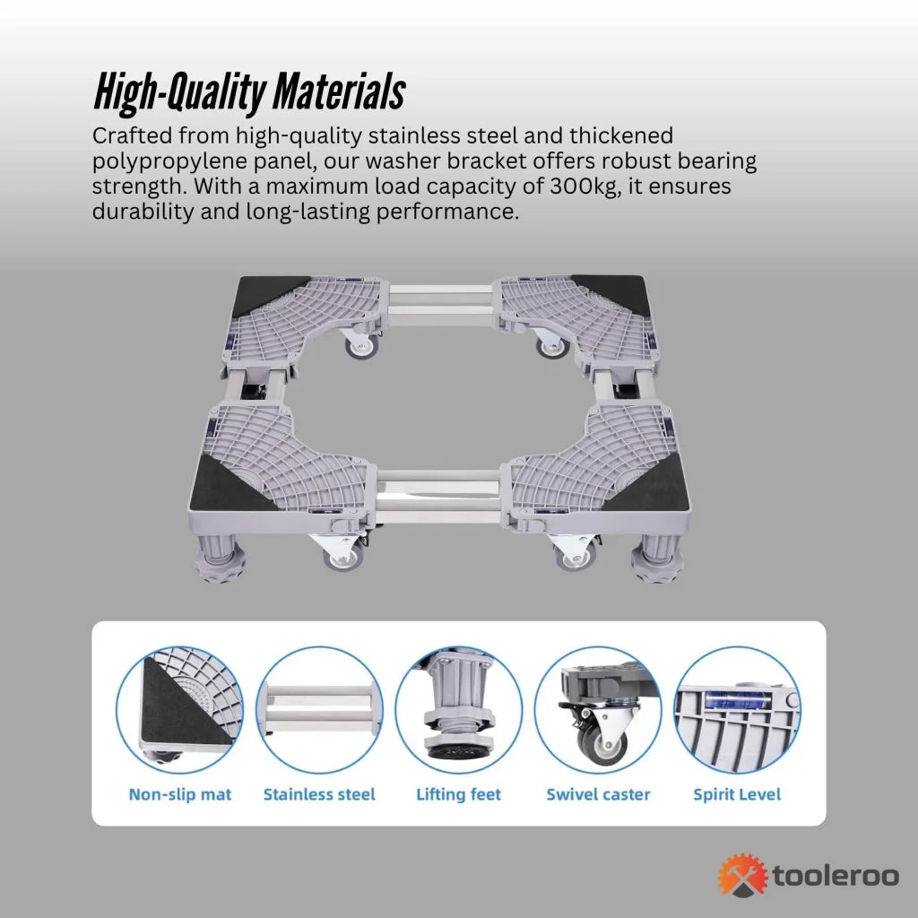 Adjustable Appliance Base Stand - Lock Wheel Trolley