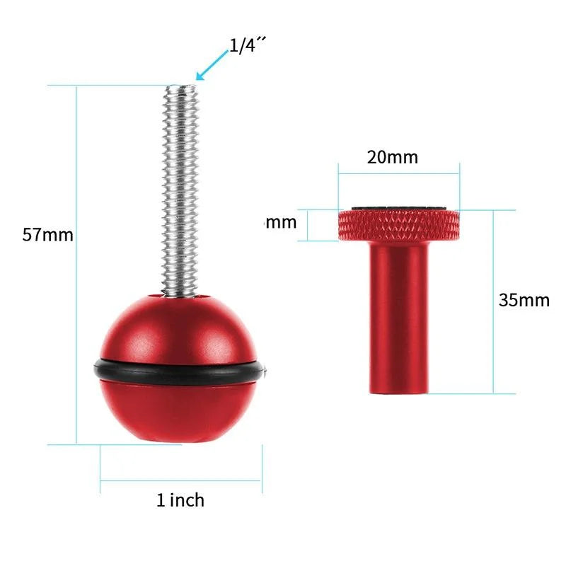 Adjustable Ball Head Adapter for Underwater Photography