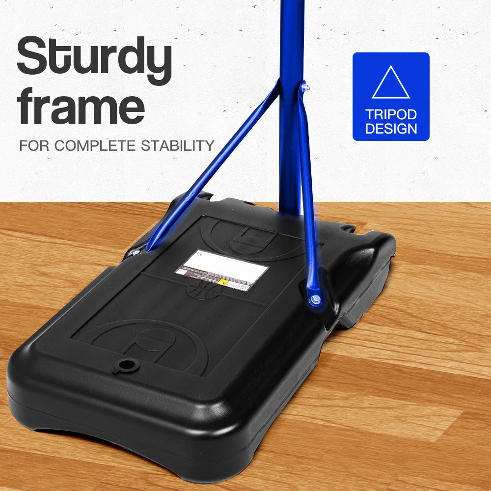 Adjustable Basketball Stand System Kids Hoop Portable