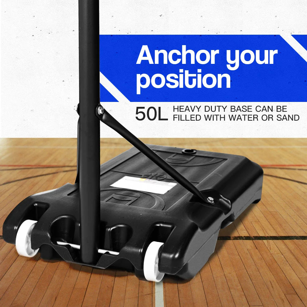 Adjustable Basketball Stand System Kids Hoop Portable