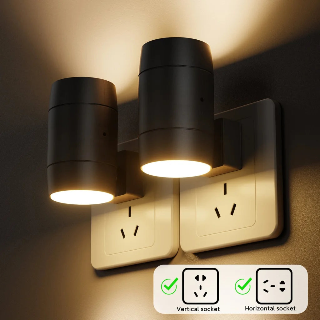 Adjustable Brightness Plug-In Night Light - Rotatable