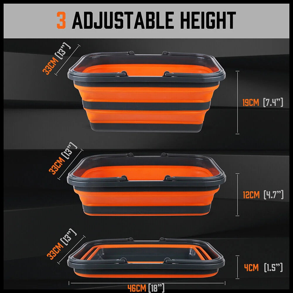 Adjustable Collapsible Sink Portable Wash Basin 16L Outdoor