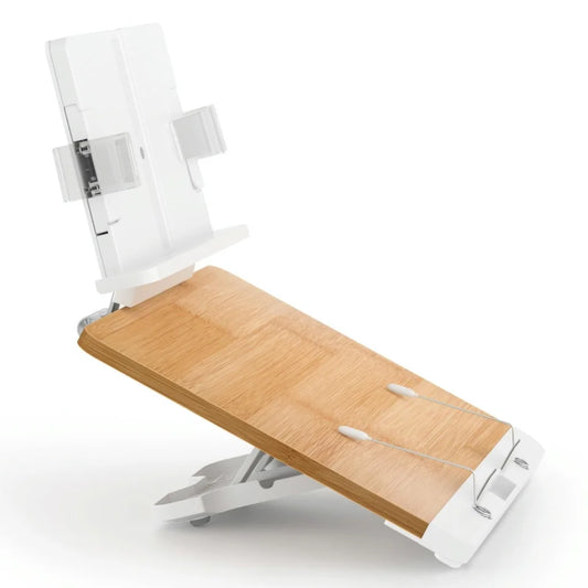 Adjustable Desktop Book Stand With Multi-Angle Clip - Foldable Tablet Holder-1964932277876166657