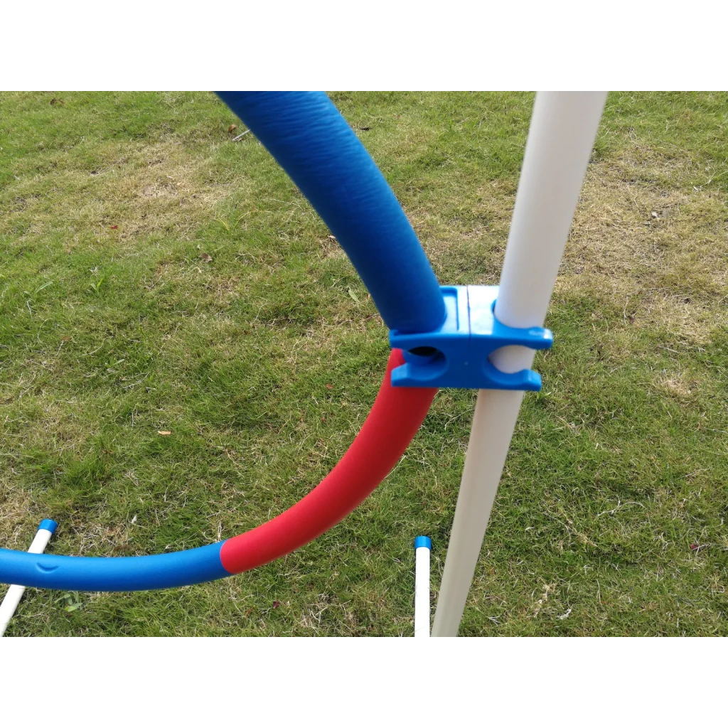 Adjustable Dog Puppy Training Jump Tyre Agility Post - Home