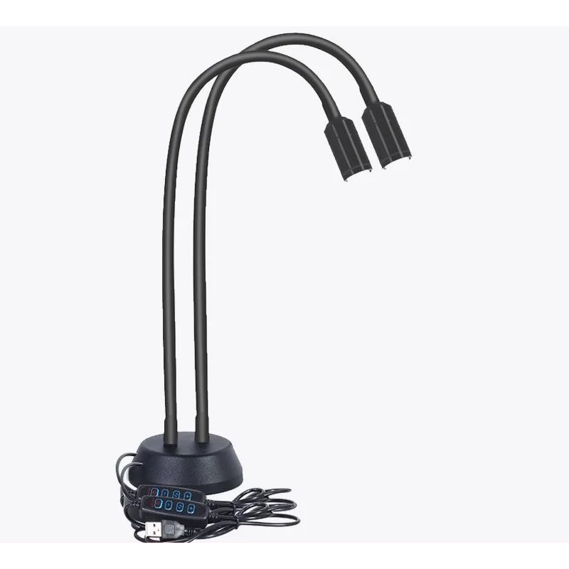 Adjustable Double-head Led Jewelry Table Lamp for Live
