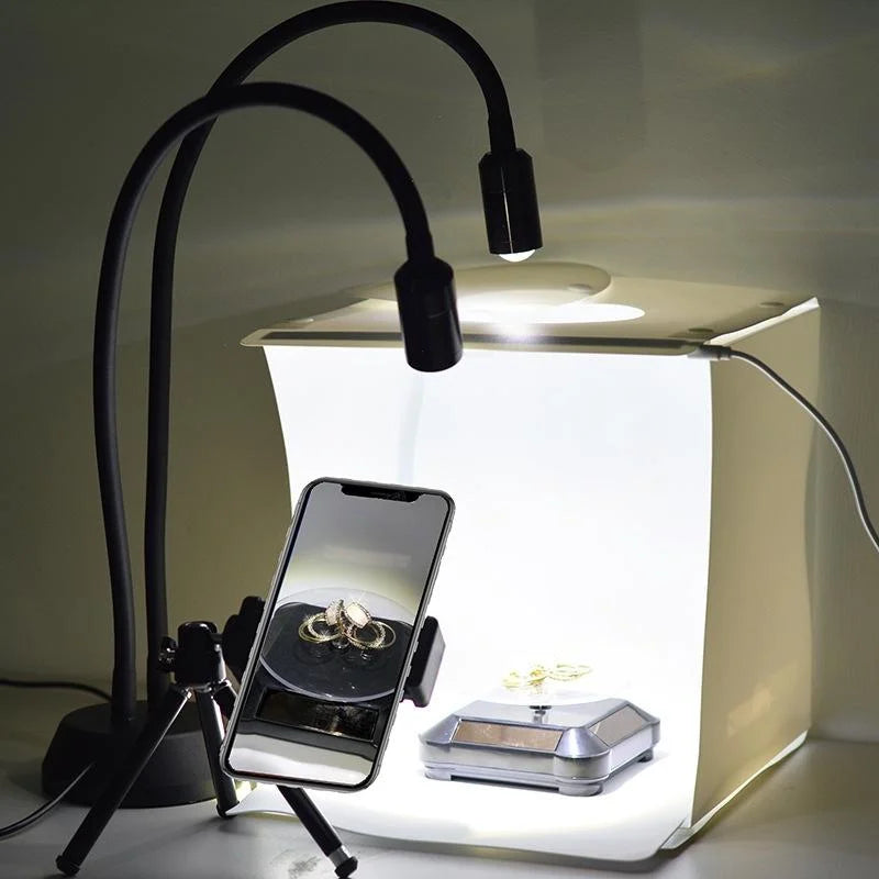 Adjustable Double-head Led Jewelry Table Lamp for Live