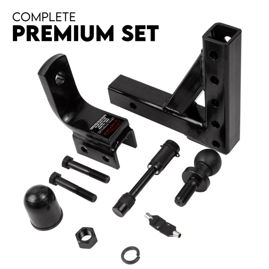 Adjustable Drop Towbar Tow Bar Ball Mount Tongue Hitch