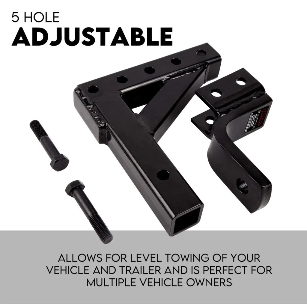 Adjustable Drop Towbar Tow Bar Ball Mount Tongue Hitch