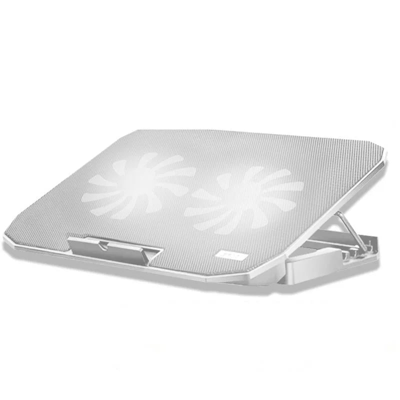 Adjustable Dual Fan Laptop Cooling Stand - Ivory-1964932296138166272
