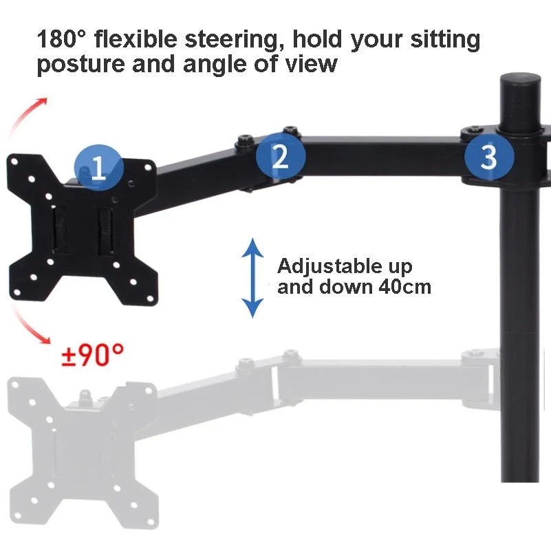 Adjustable Dual Monitor Stand for Desktop - Appliances > TV