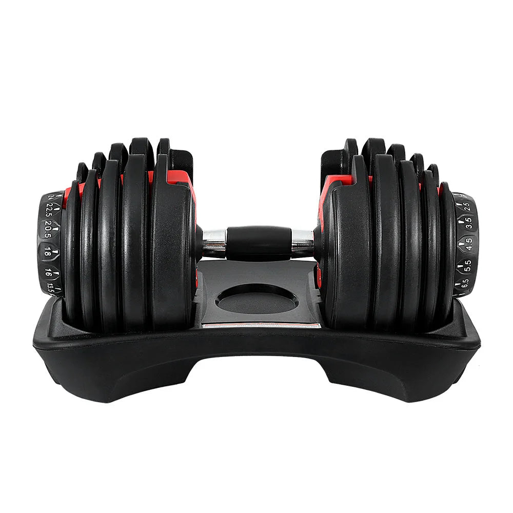 Adjustable Dumbbell 24KG Dumbbells Weight Plates Home Gym