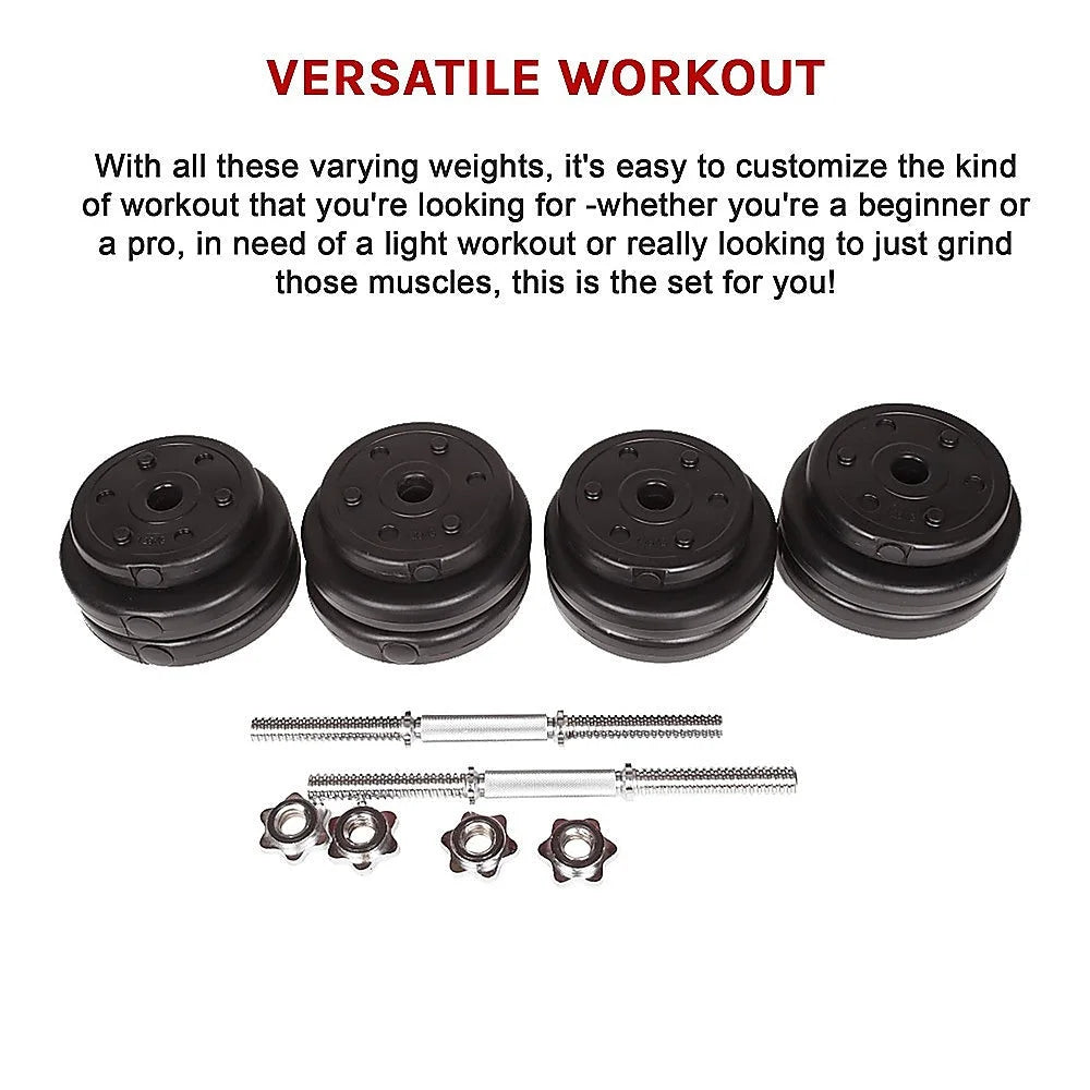 Adjustable Dumbbell Set - 30KG - Fitness Accessories
