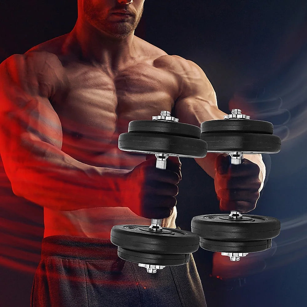 Adjustable Dumbbell Weight Set - 20KG - Fitness Accessories