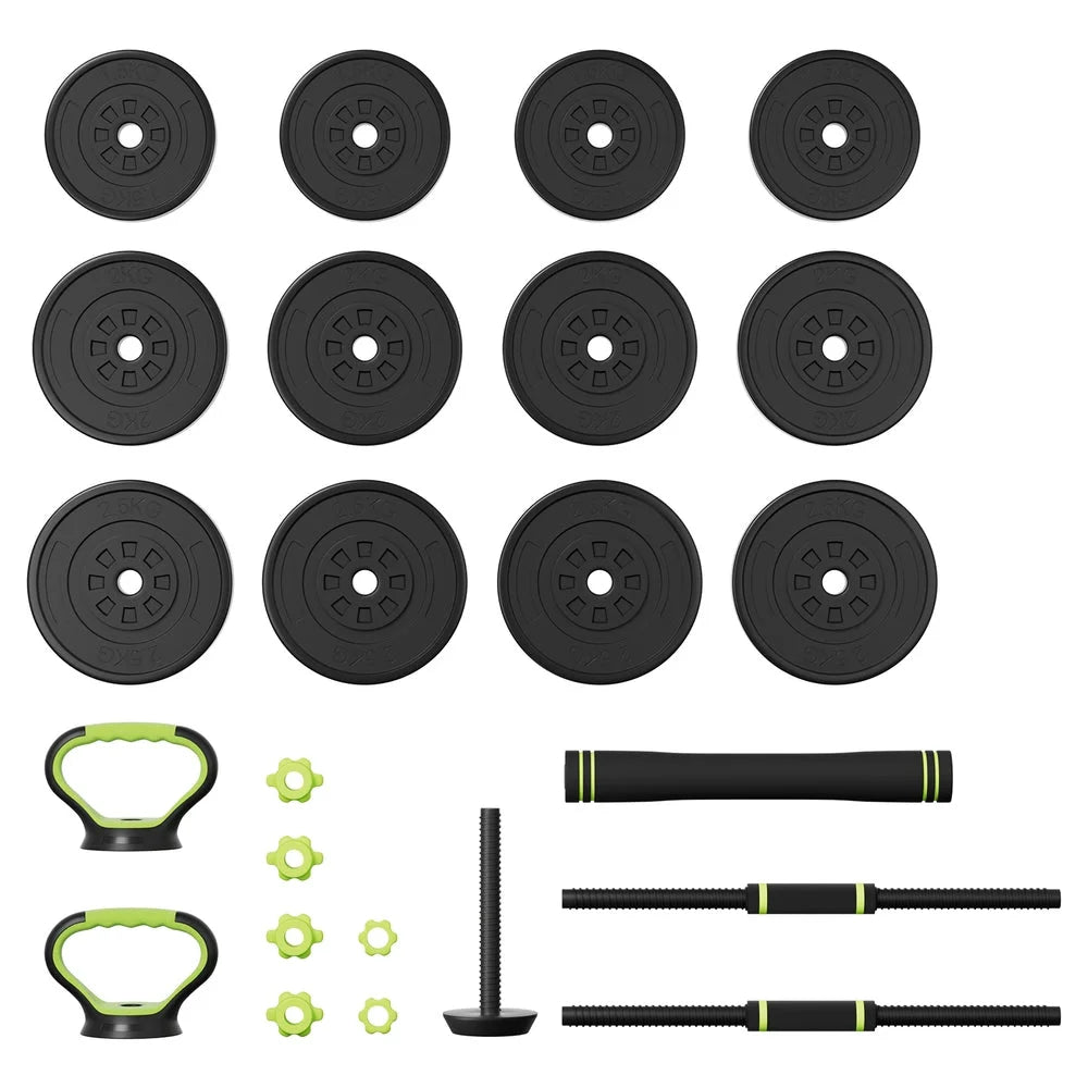 Adjustable Dumbbells Set 25kg - Kettlebell Weight Plates