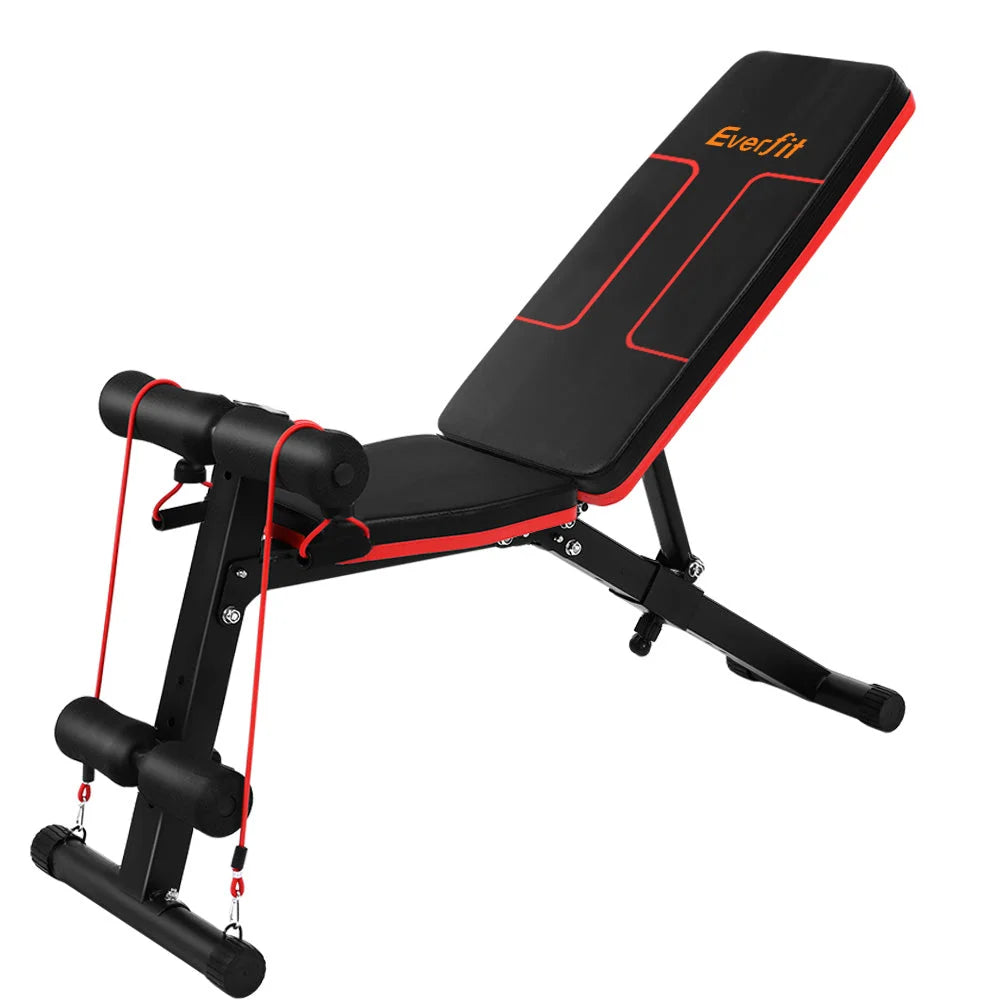 Adjustable FID Weight Bench Fitness Flat Incline Gym Home
