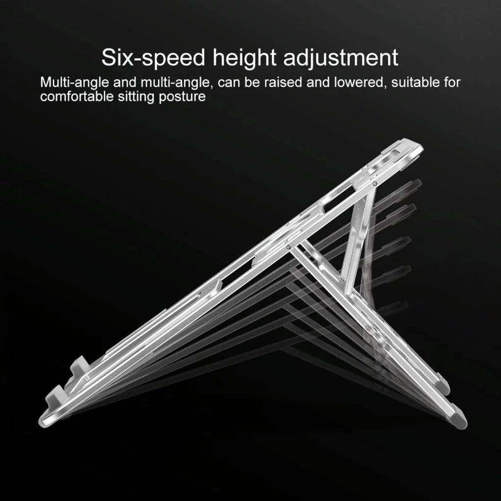 Adjustable Foldable Aluminum Laptop Stand - Portable Double