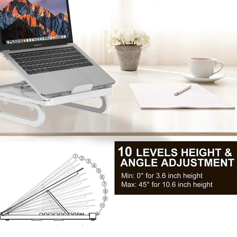 Adjustable Foldable Laptop Stand for Cooling and Ergonomic