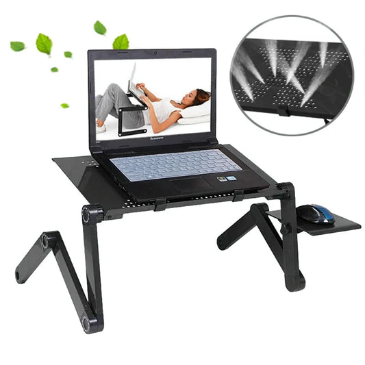 Adjustable Foldable Laptop Stand - Portable 360 Degree