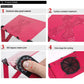 Adjustable Foldable Laptop Stand with Fans & Mouse Pad