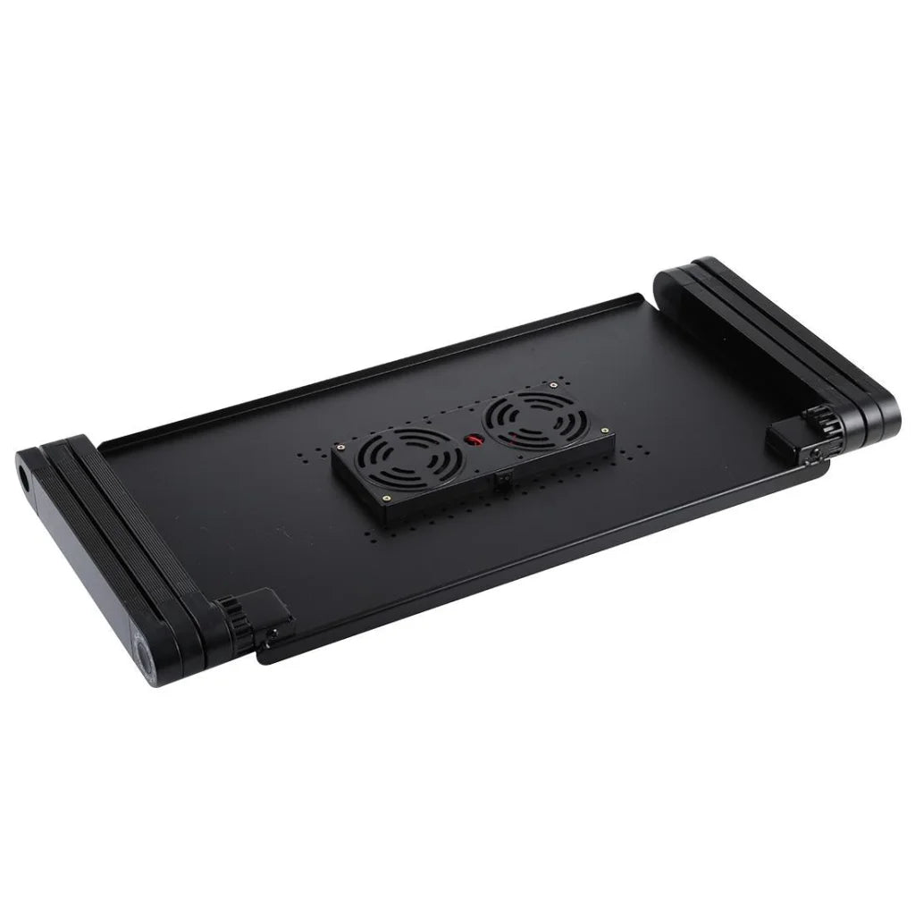 Adjustable Foldable Laptop Stand with Fans & Mouse Pad