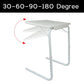 Adjustable Foldable Laptop Table Tray Steel MDF