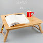 Adjustable Folding Laptop Desk for Bed with Card Slot
