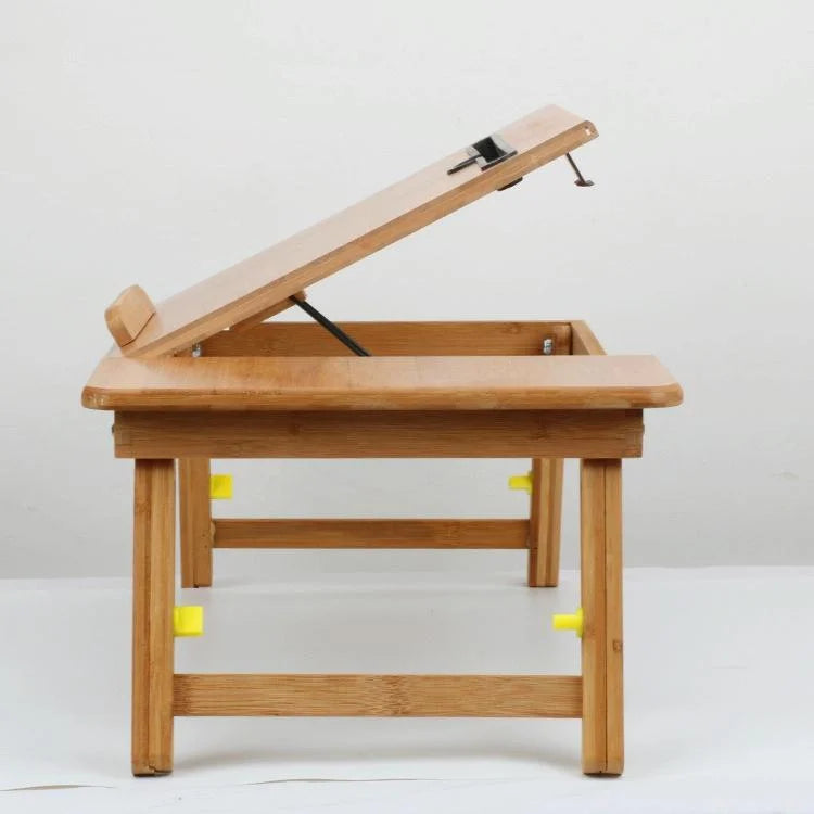 Adjustable Folding Laptop Desk for Bed with Card Slot