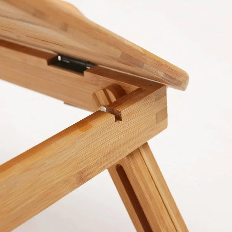Adjustable Folding Laptop Desk for Bed with Card Slot