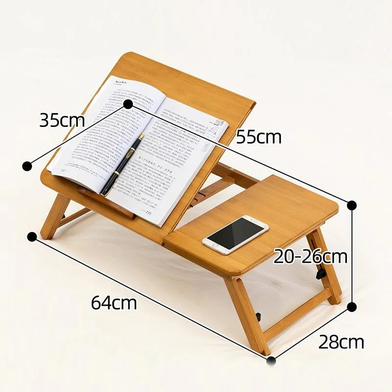 Adjustable Folding Laptop Desk for Dorm or Study - Compact