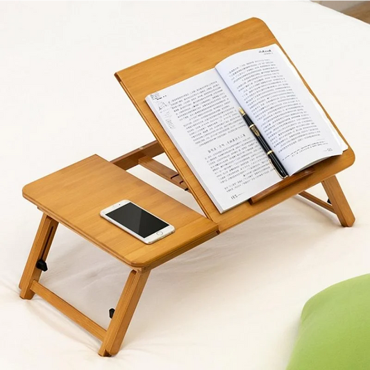 Adjustable Folding Laptop Desk for Dorm or Study - Compact