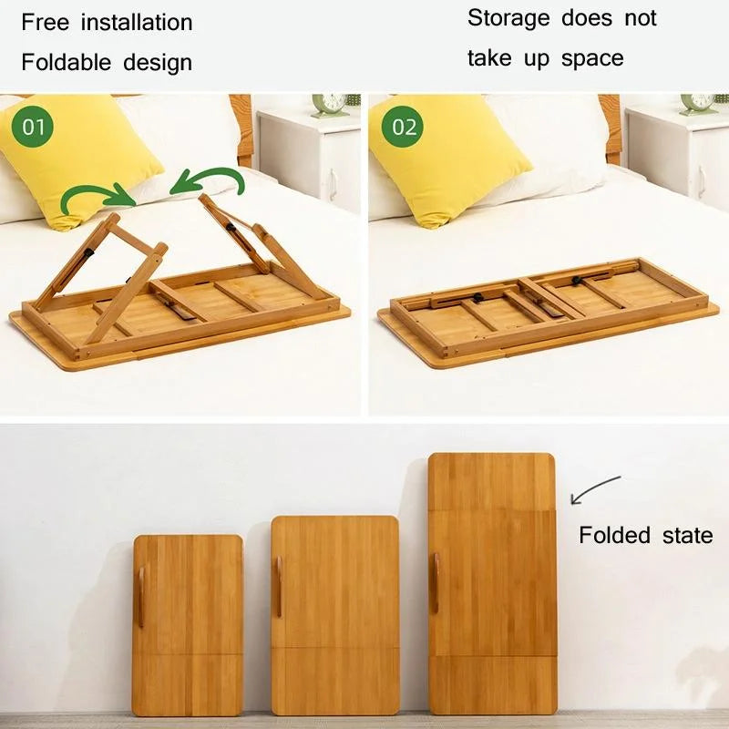 Adjustable Folding Laptop Desk for Dorm or Study - Height