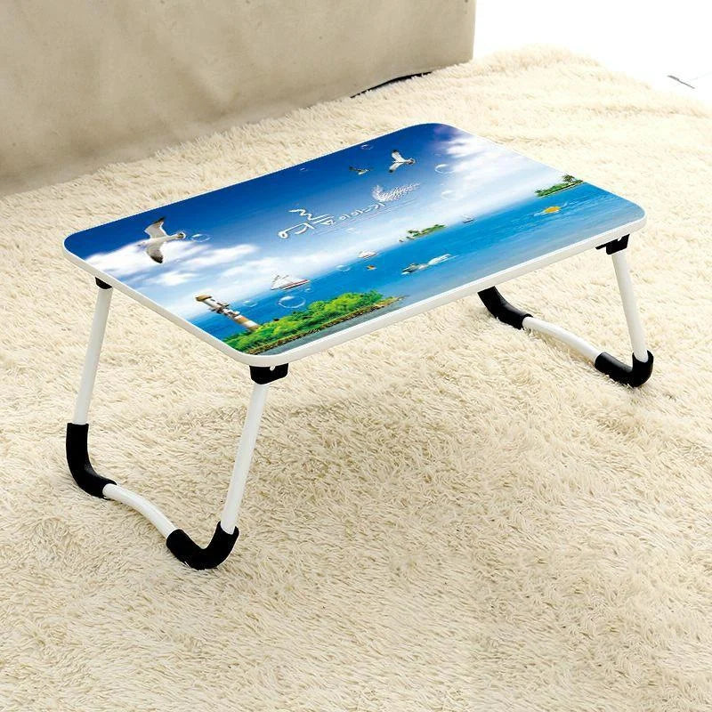 Adjustable Folding Laptop Desk - Non-slip W-shaped Legs