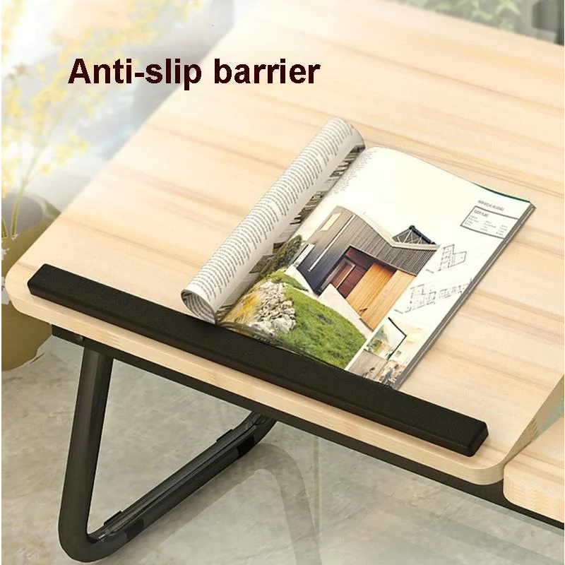 Adjustable Folding Laptop Desk with Cup Holder - Four-speed