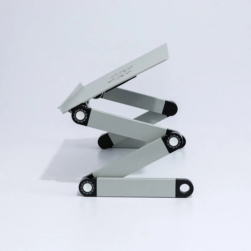 Adjustable Folding Laptop Desk with Mouse Board - Aluminum