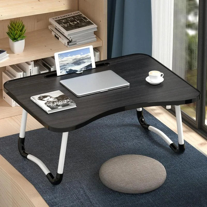 Adjustable Folding Laptop Desk with Non-slip Legs and Card