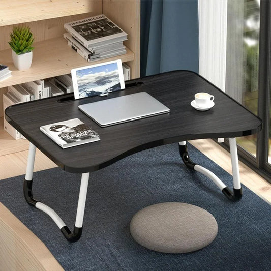 Adjustable Folding Laptop Desk with Non-slip Legs and Card