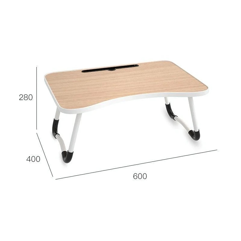Adjustable Folding Laptop Desk with Non-slip Legs and Card