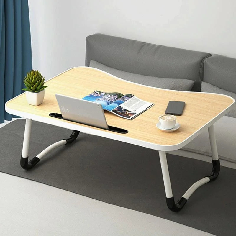 Adjustable Folding Laptop Desk with Non-slip Legs and Card
