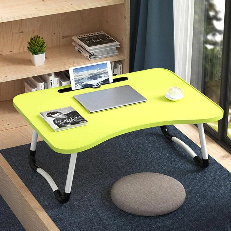 Adjustable Folding Laptop Desk with Non-slip Legs and Card