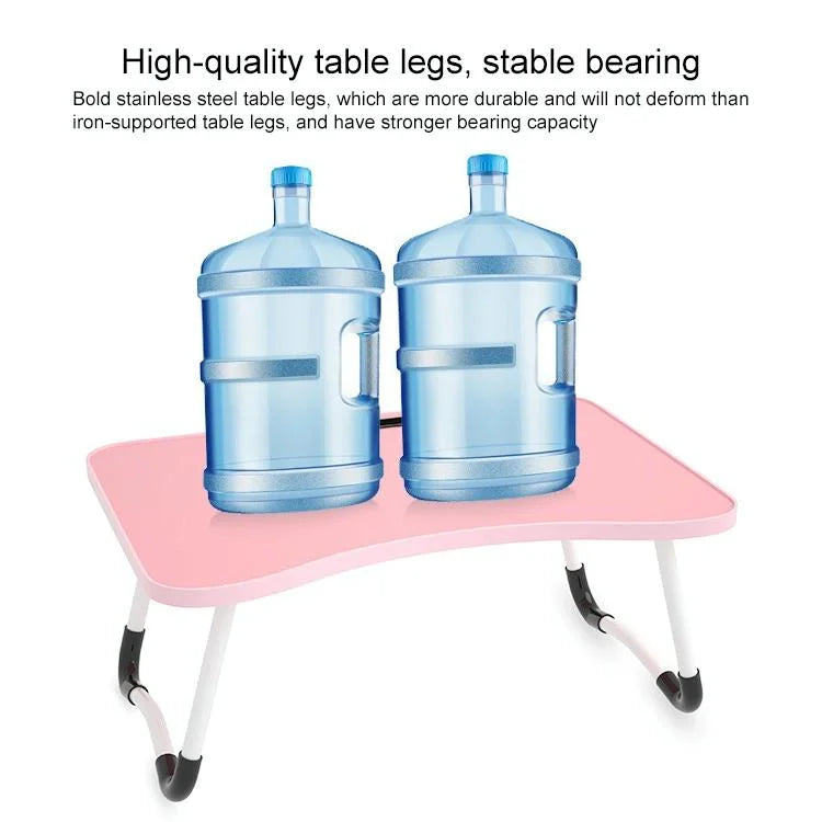 Adjustable Folding Laptop Desk with Non-slip W-shaped Legs
