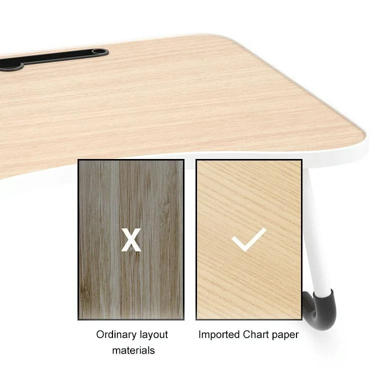 Adjustable Folding Laptop Desk with Non-slip W-shaped Legs