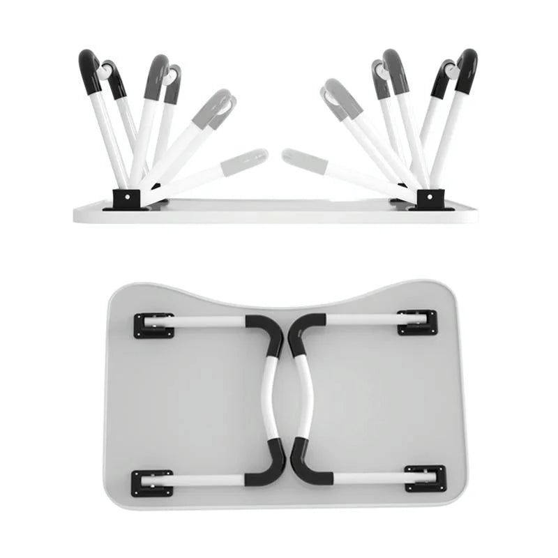 Adjustable Folding Laptop Desk with Non-slip W-shaped Legs