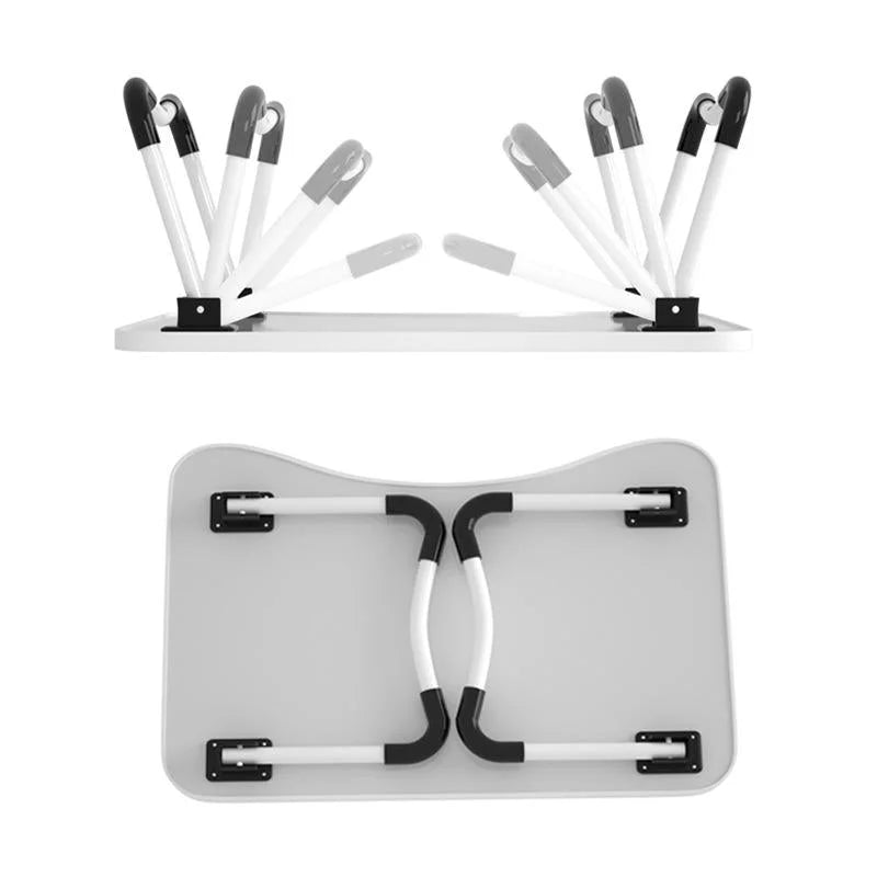 Adjustable Folding Laptop Desk with Non-slip W-shaped Legs