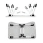 Adjustable Folding Laptop Desk with Non-slip W-shaped Legs