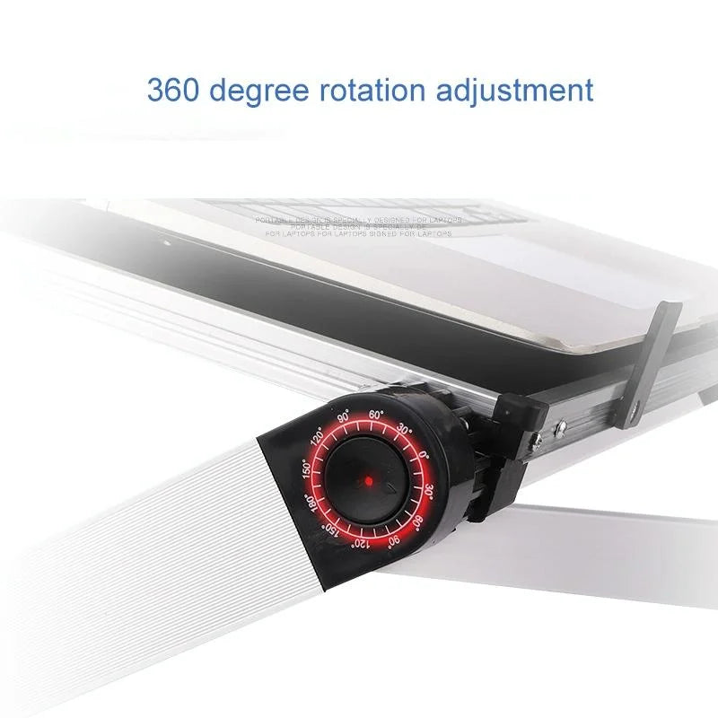 Adjustable Folding Laptop Stand - 360 Degree Rotation