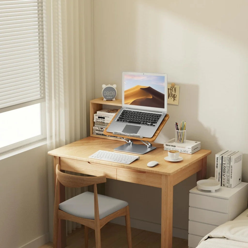 Adjustable Folding Laptop Stand with Cooling Fan - Portable