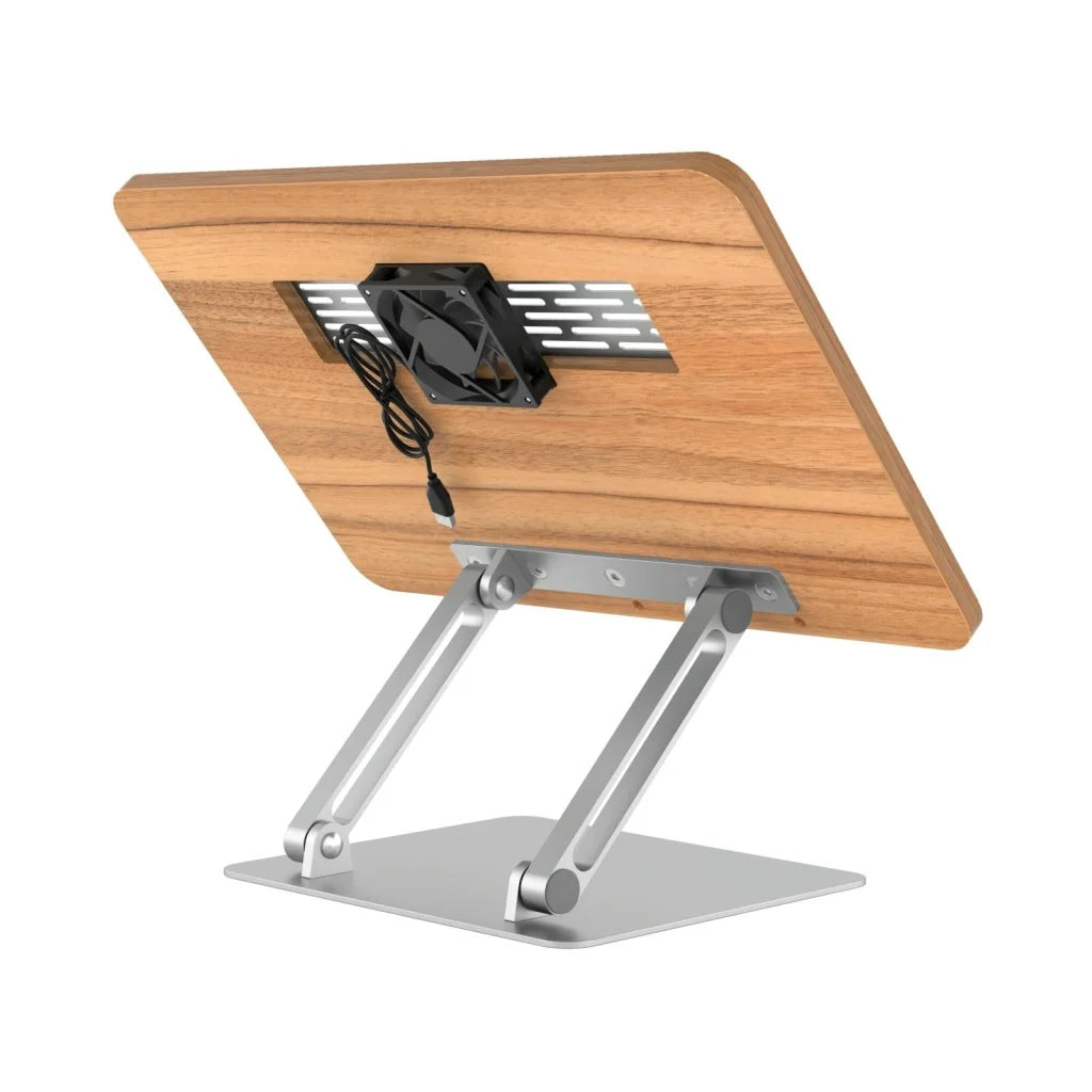 Adjustable Folding Laptop Stand with Cooling Fan - Portable