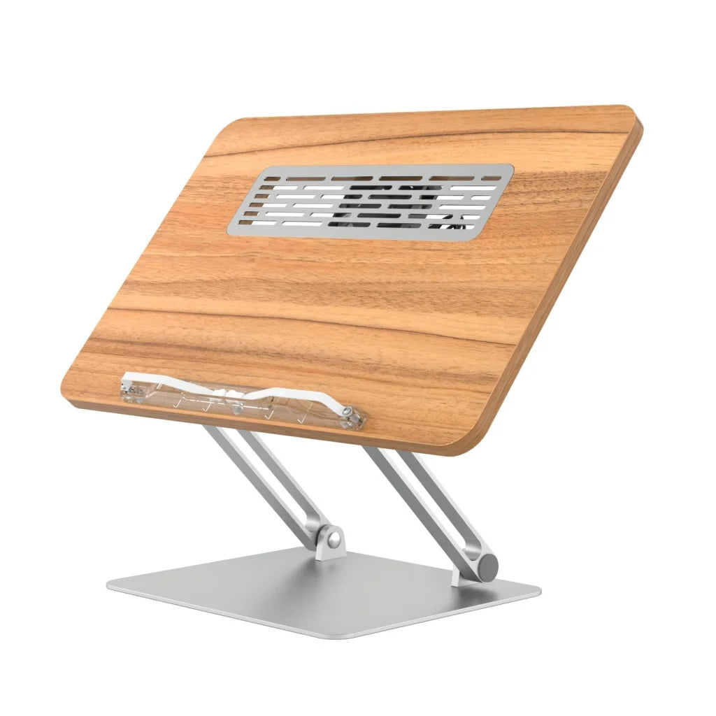 Adjustable Folding Laptop Stand with Cooling Fan - Portable